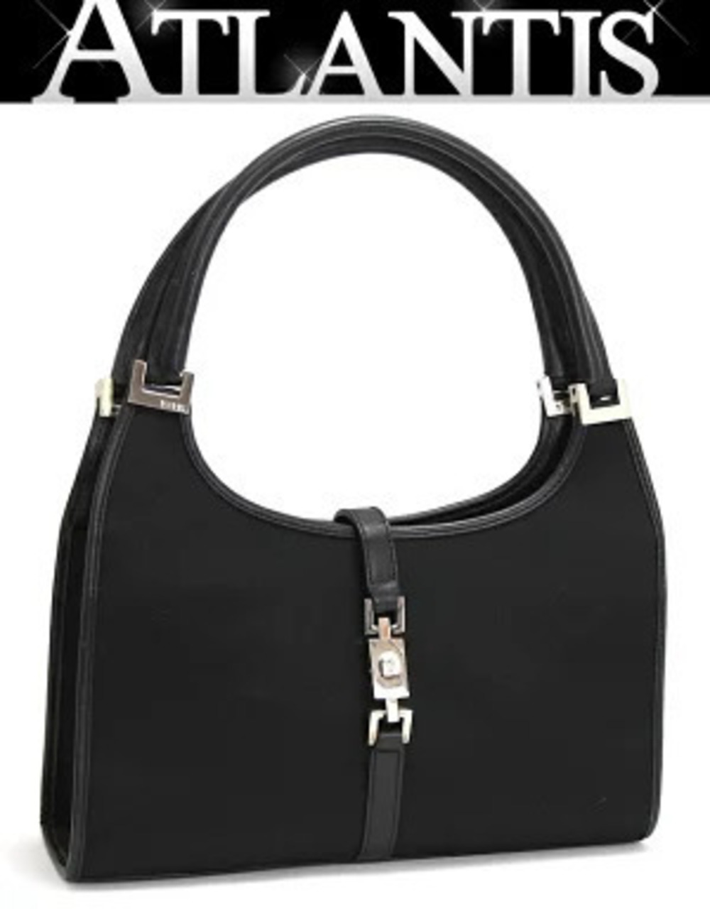 Gucci Jackie Handbag x Leather Black